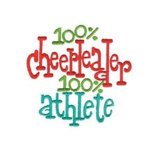 100 Cheerleader - Machine Embroidery Design