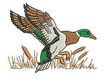 Mallard Duck For Hats - Machine Embroidery Design