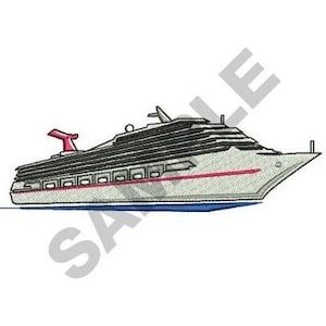 Cruise Ship - Machine Embroidery Design