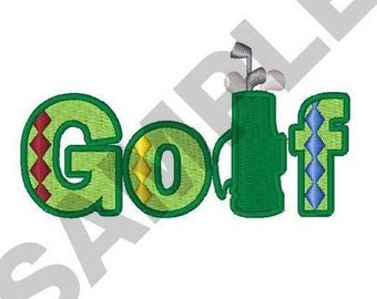 Golf - Machine Embroidery Design