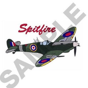 Spitfire Small Spitfire - Machine Embroidery Design