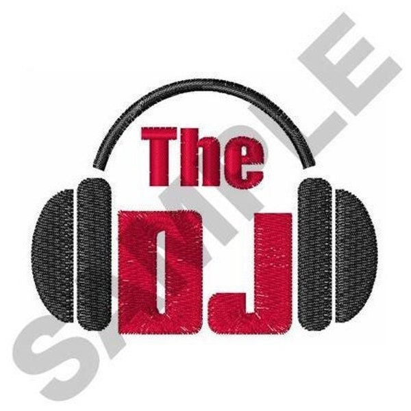 The Disc Jockey - Machine Embroidery Design