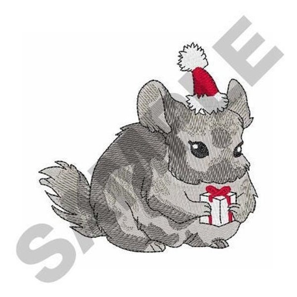 Chinchilla Christmas - Machine Embroidery Design