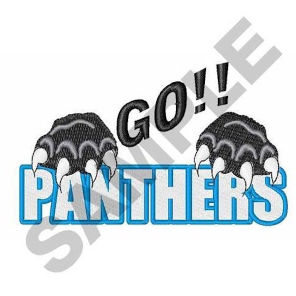 Go Panthers - Machine Embroidery Design