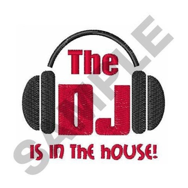 Dj Is In The House - Machine Embroidery Design