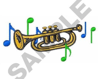 Trumpet - Machine Embroidery Design