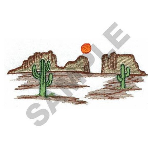 Desert Embroidery Pattern Etsy