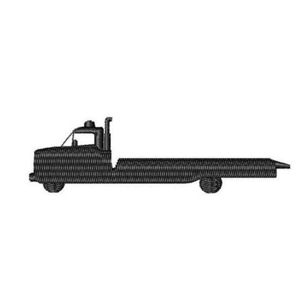 Flatbed Tow Truck - Machine Embroidery Design