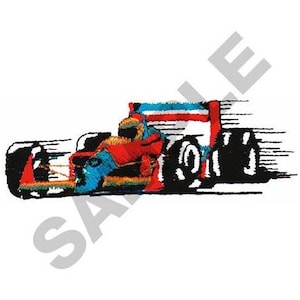 Formula One Car - Machine Embroidery Design