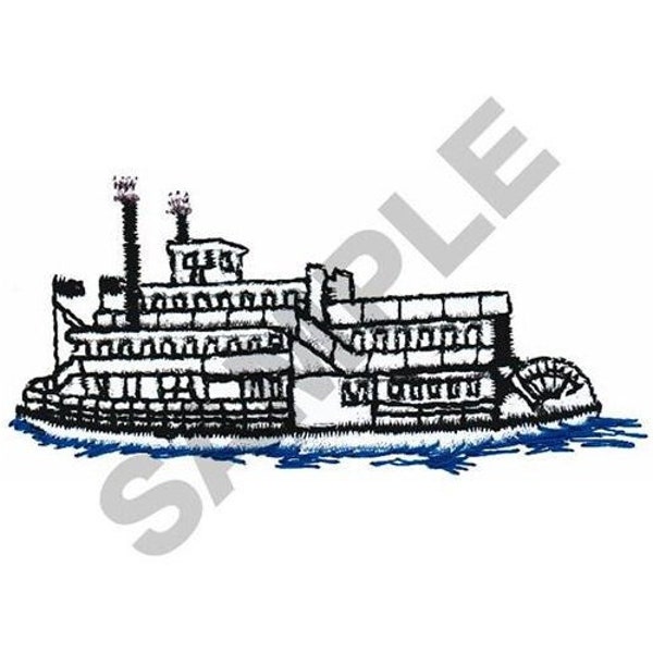 Paddle Boat - Machine Embroidery Design