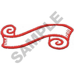 Scroll Banner - Machine Embroidery Design