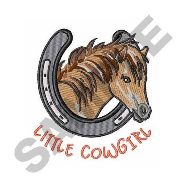 Little Cowgirl - Machine Embroidery Design