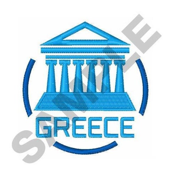 Greece Travel - Machine Embroidery Design