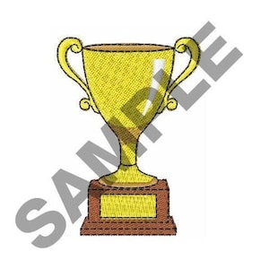 Trophy Cup - Machine Embroidery Design