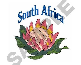 South African Flower - Machine Embroidery Design