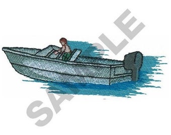 Diseño de bordado a máquina de lancha rápida