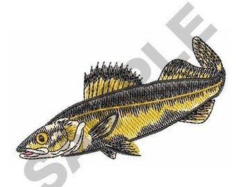 Walleye - Machine Embroidery Design