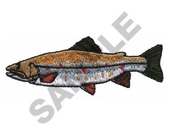 Trucha de arroyo - Diseño de bordado a máquina