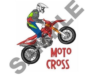 Diseño de bordado a máquina para motocross