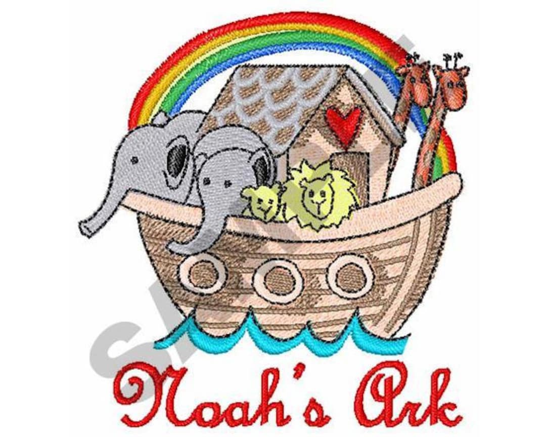 Noahs Ark - Machine Embroidery Design - Etsy