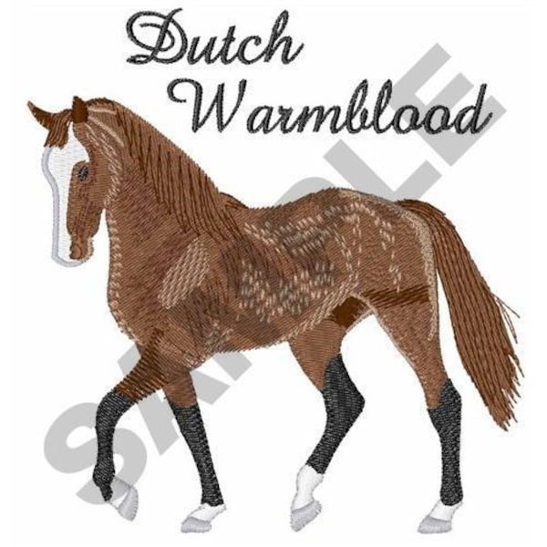 Dutch Warmblood - Machine Embroidery Design