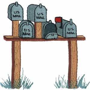 Mailbox - Machine Embroidery Design