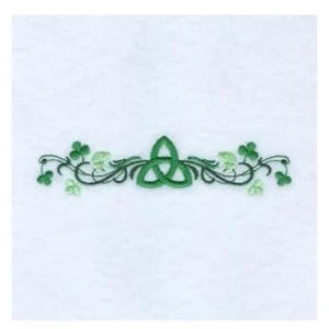 Irish Knot Line - Machine Embroidery Design, Irish Shamrock Border Decoration Embroidery Pattern, St. Patrick's Day Embroidery, Celtic Knot