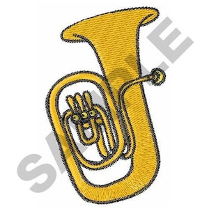 Tuba Instrument - Machine Embroidery Design