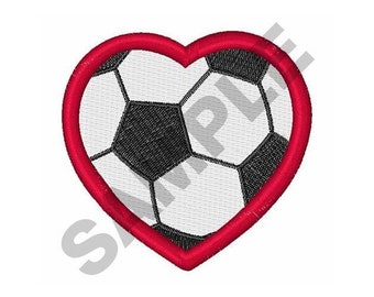 Soccer Heart - Machine Embroidery Design
