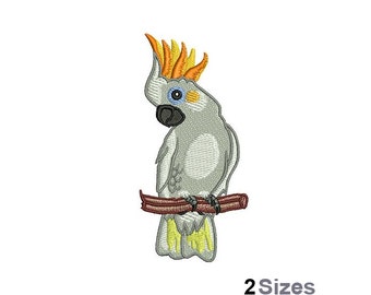 Cacatúa - Diseño para bordado a máquina - 2 tamaños