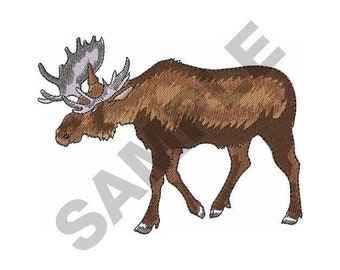 Moose - Machine Embroidery Design