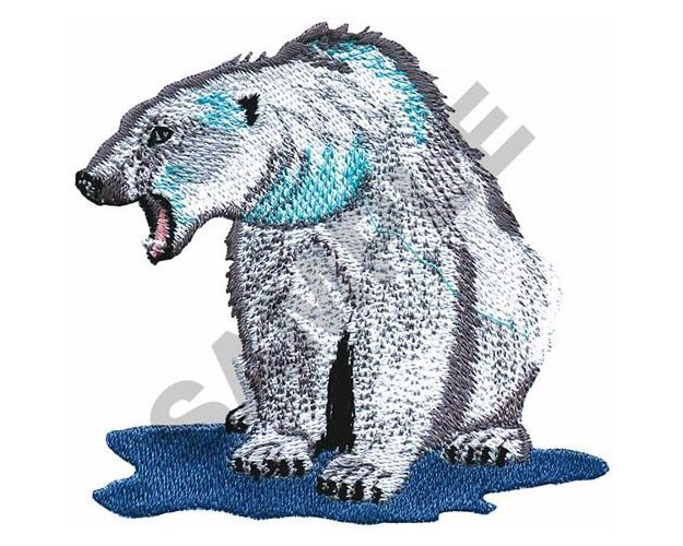 Polar Bear - Machine Embroidery Design