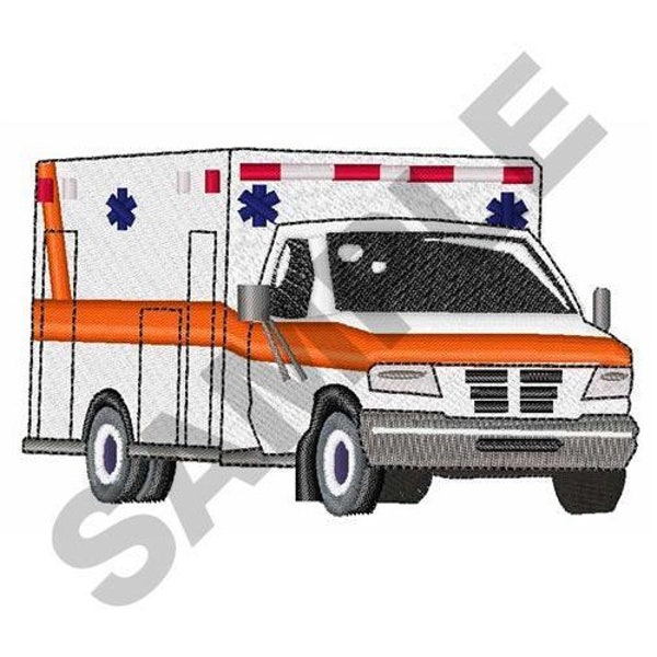 Ambulance - Machine Embroidery Design