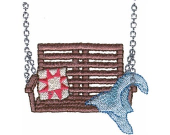 Porch Swing - Machine Embroidery Design