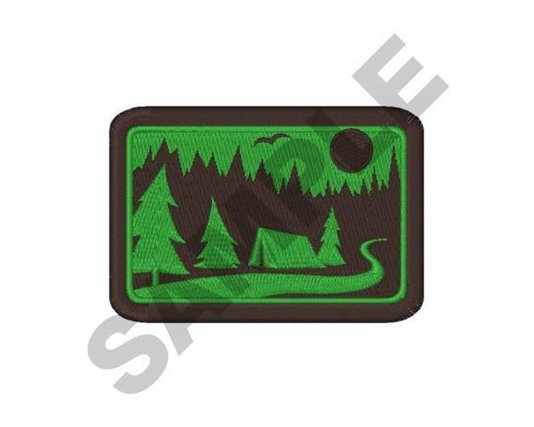 Camping Machine Embroidery Design Etsy