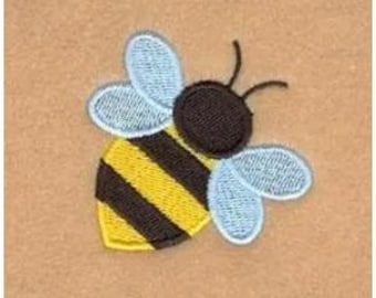 Abeja de primavera - Diseño de bordado a máquina, patrón de bordado de abeja melífera, diseño de bordado de abeja bebé