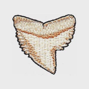 サメの歯 - ミシン刺繍デザイン