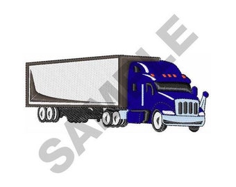 Med Semi Truck - Machine Embroidery Design
