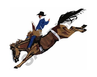 Bareback Bronc Rider - Machine Embroidery Design