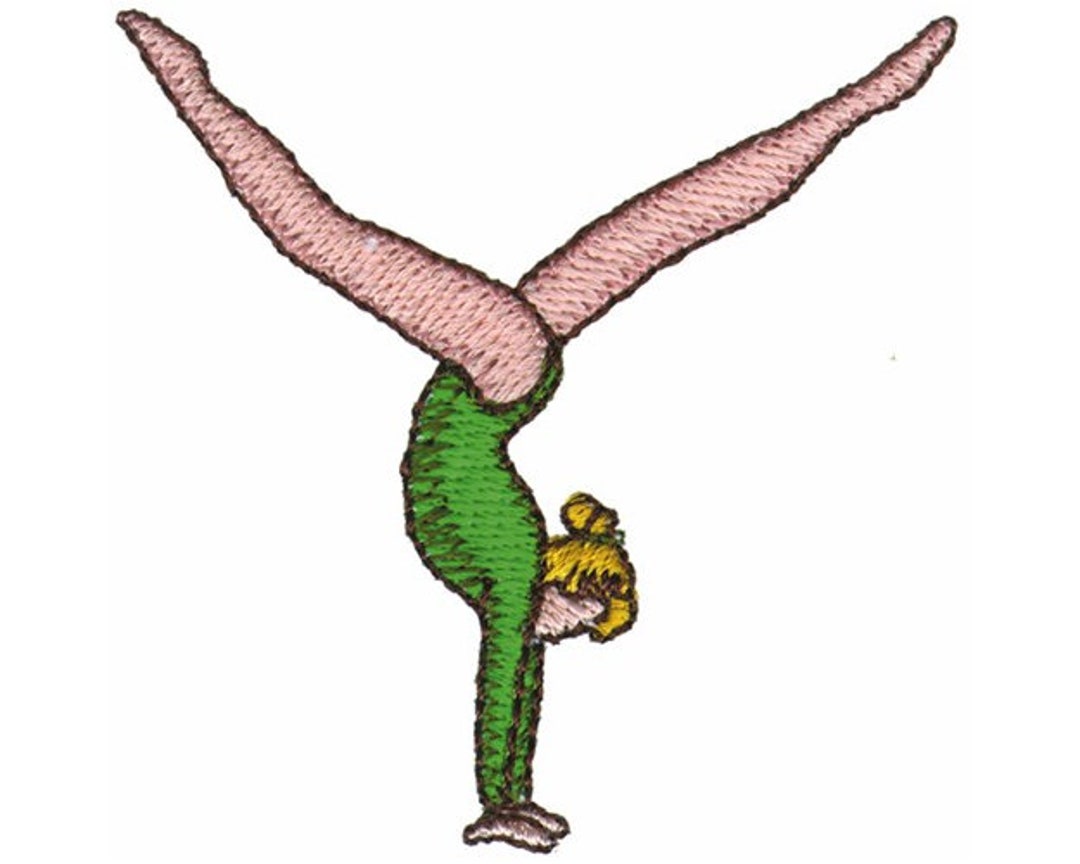 Gymnast Machine Embroidery Design Etsy