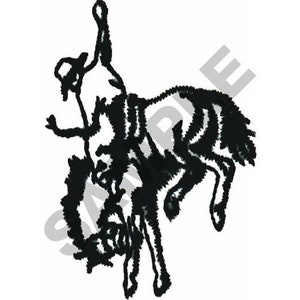 Bronco Buster - Machine Embroidery Design