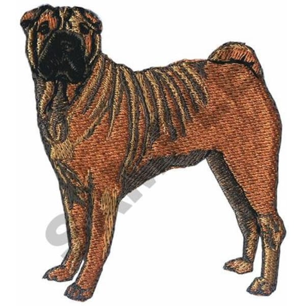 Chinese Shar Pei - Machine Embroidery Design