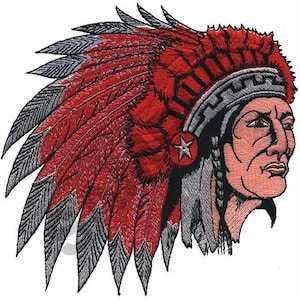 Indian Chief - Machine Embroidery Design