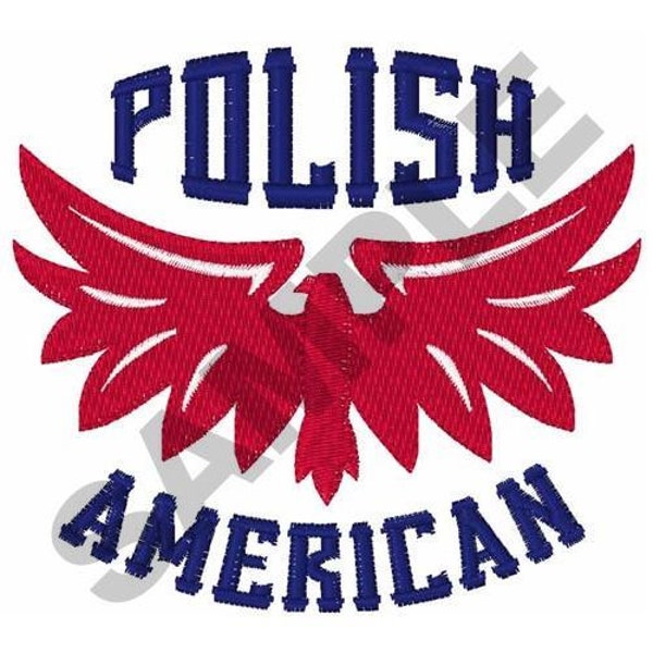 Polish American - Machine Embroidery Design