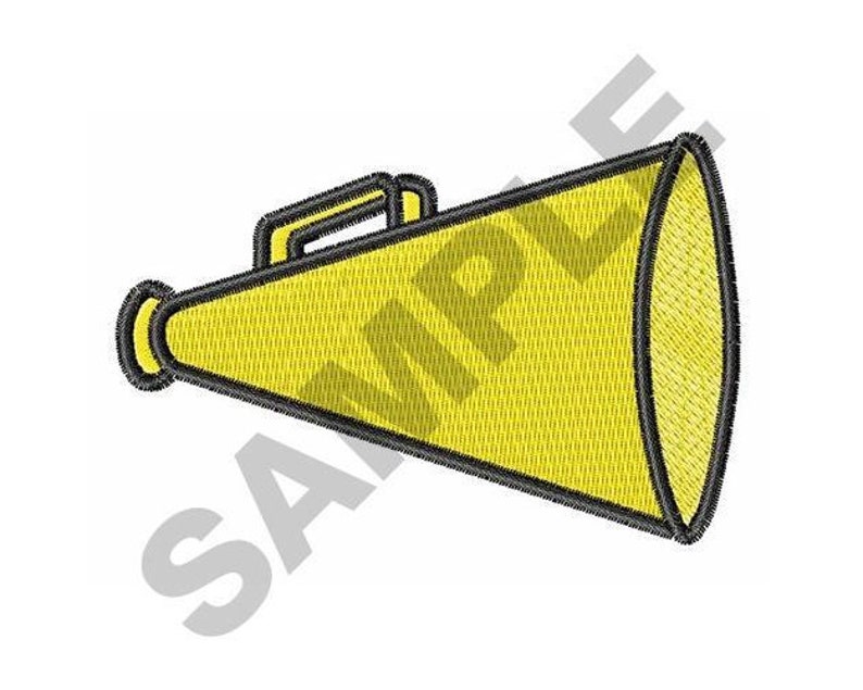 Megaphone Machine Embroidery Design Etsy