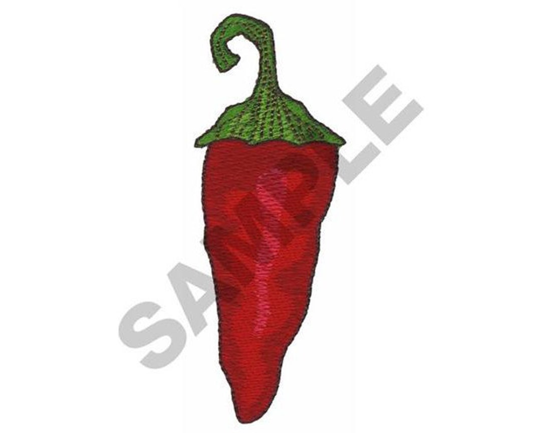 Pepper Machine Embroidery Design - Etsy