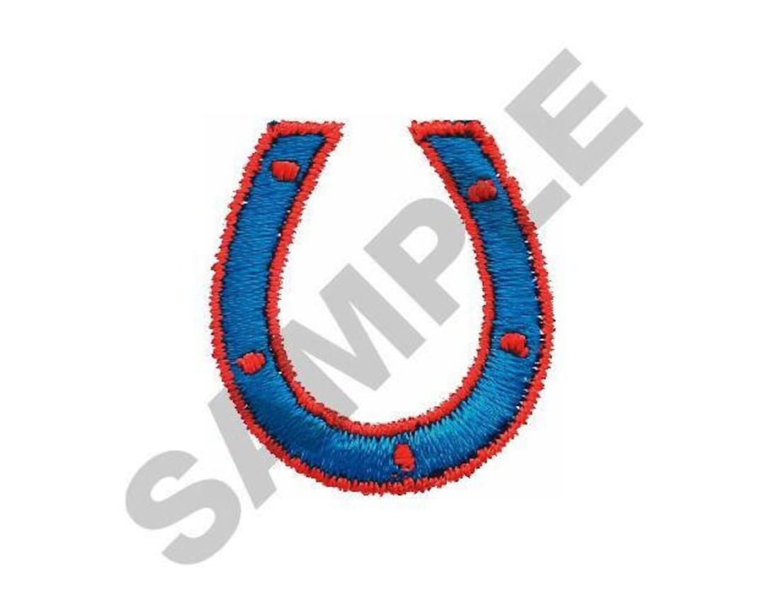 Horseshoe Machine Embroidery Design Etsy