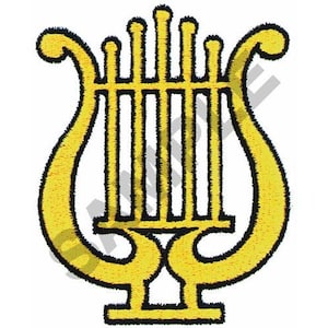 Lyre - Machine Embroidery Design