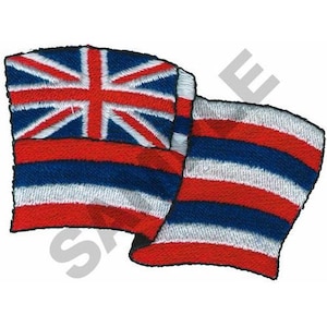 Hawaiian Flag - Machine Embroidery Design