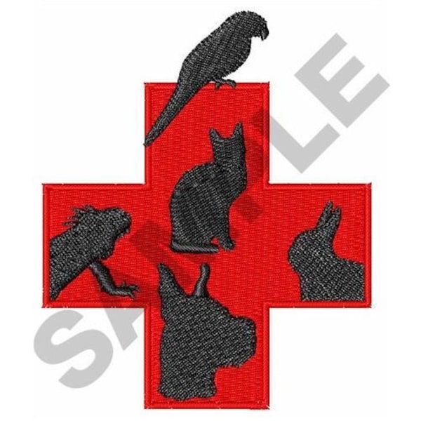 Veterinary Logo - Machine Embroidery Design